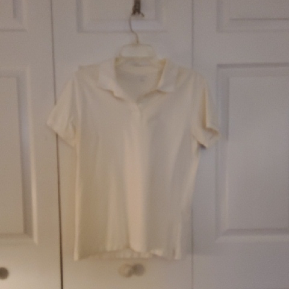 Cream Short Sleeve Polo Shirt